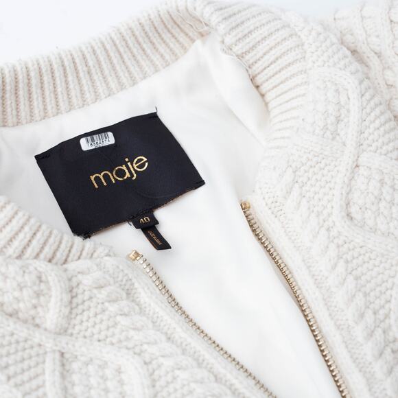 Maje Bomba Off-white Knit Sweater - Picture 7 of 11